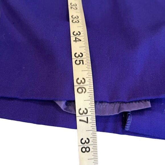 Escada Dorris Dress Stained Glass Violet Purple Black Elastic Waist Size 6 (36) - Picture 12 of 13
